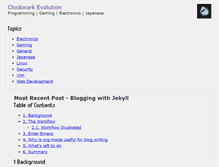 Tablet Screenshot of clockwork-evolution.com